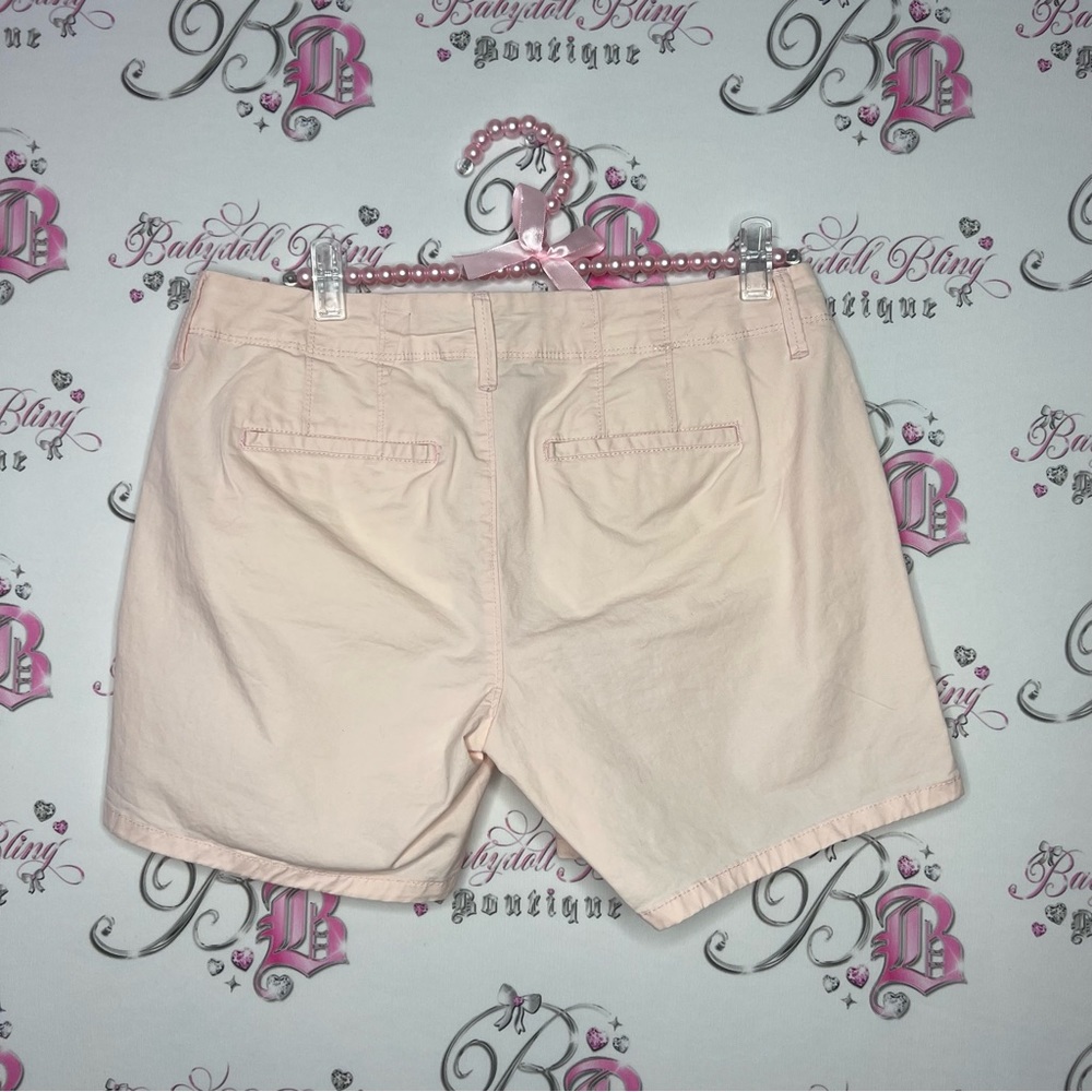 Old navy baby pink bubblegum shorts adorable longer style on the legs cargos - Picture 4 of 8
